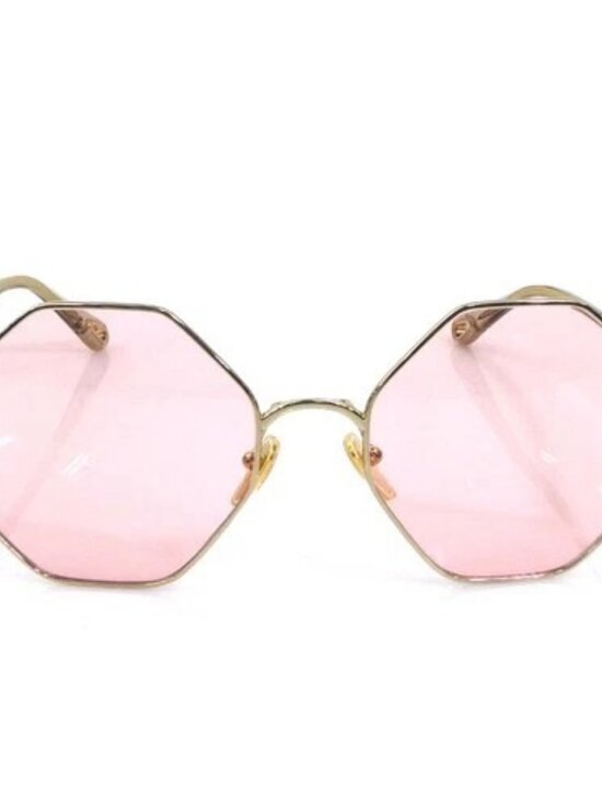 Auth Chloe Sunglasses Gold/Pink Metal - 56667i main image 9
